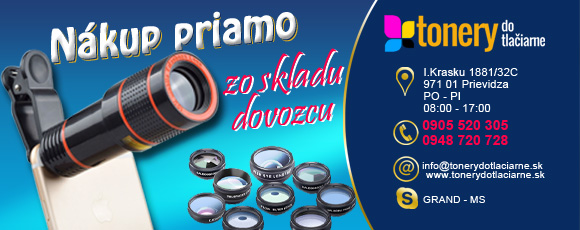 Objektívy k mobilným telefónom.