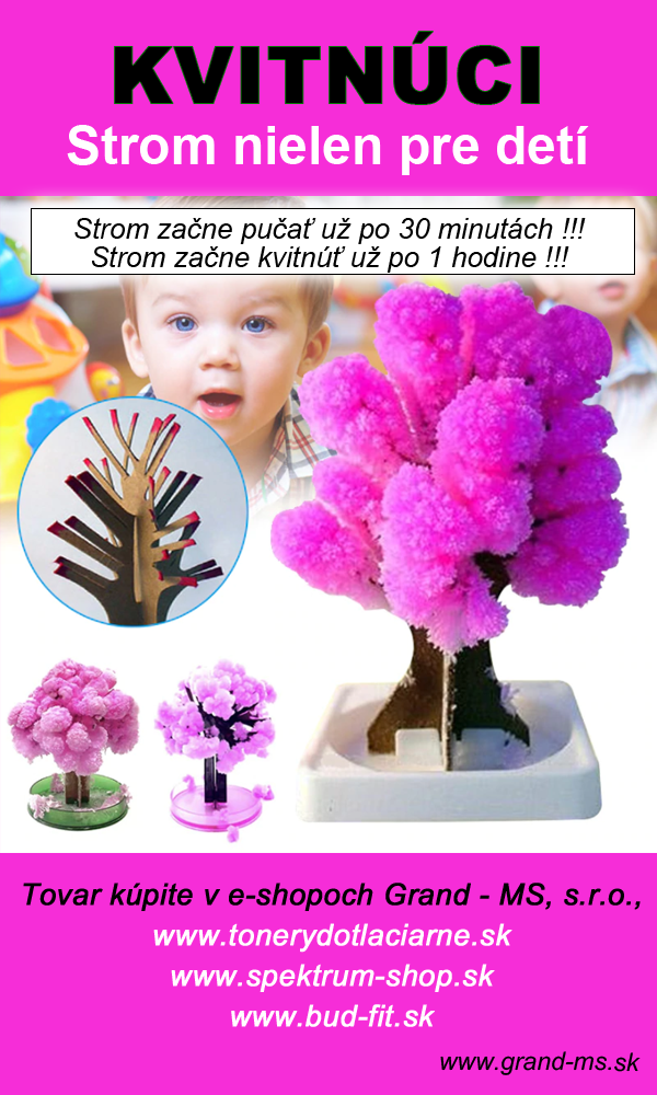 Stromček kvitn&uacute;ci do 1 hodiny!